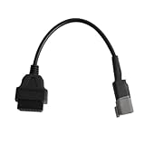 Pnuokn OBD2 16-polige Buchse 6-polige Diagnose-Adapterkabel 6-poliger Motorrad-Anschluss