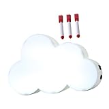 UKCOCO LED-Cloud-Leuchtkasten led table portable light LED-Zeichentafel Nachtlicht Magnetisches Zeichenbrett für Kinder geführte Schilder löschbare Nachrichtenlampe Wohnkultur Lampe Blitz