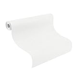 Rasch Tapete 127201 - Überstreichbare Vliestapete mit Struktur, Strukturtapete, Weiß, Feel Good, Wallton