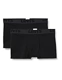 Levi's Herren Boxershorts 6er Pack - Solid Basic Boxer Brief - 905001001 (Schwarz, L)