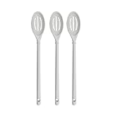 Set mit 3 Salat-Rührlöffeln, praktische Obstsalatlöffel, langer Griff, Löffel, Utensilien zum Kochen