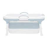 Zusammenklappbare Badewanne für Haustiere, Multifunktionale Haustier Badewanne mit Drainagerohr und Badesäcke, Tragbar Badewanne für Haustiere der meisten Größen
