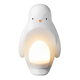 Tommee Tippee 2-in-1 Tragbares Pinguin-Nachtlicht fürs Kinderzimmer mit Tragbarer Ei-Leuchte, Regulierbare Helligkeit, USB-Anschluss