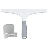 Duschabzieher - Abzieher Duschreiniger | Fensterabzieher | Silikonabzieher für | Badabzieher mit Haken | Spiegelglas Fensterreiniger Abzieher für Fliesen, Spiegel