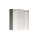 trendteam smart living - Hängeschrank breit - Bad - Amanda - Aufbaumaß (BxHxT) 73 x 77 x 23 cm - Farbe Weiß Hochglanz - 139350501