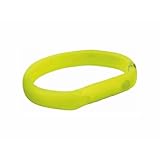TRIXIE Leuchthalsband für Hunde M-L grün – Leuchtendes Hundehalsband, ideal für Spaziergänge im Dunkeln – Aufladbar und individuell einstellbar - 12684