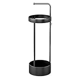 Hochwertiger Schirmständer aus schwarzem Stahl – platzsparendes Metall für den Eingangsbereich und elegantes Design für Zuhause und Büro, perfekt für jede Einrichtung