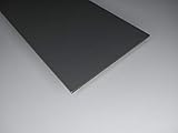 alt-intech Fassadenplatte Balkonplatte HPL Verschiedene Größen und Farben + Zubehör (1000 x 900 x 6 mm, Graphit grau)