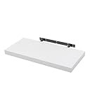 WOLTU Wandboard Wandregal CD DVD Regal Bücherregal Schweberegal Holz Board 25x22.9x3.8cm weiß für Büro, Wohnzimmer, Schlafzimmer, Küche RG9365ws