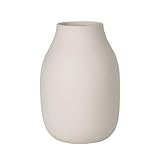 blomus -COLORA- Vase L aus Steingut, Moonbeam, hergestellt...