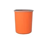 Abfallbehälter mit Verdickter Mülleimer mit großer Kapazität for Zuhause, Wohnzimmer, Badezimmer, Badezimmer, Schlafzimmer, Küche, Büro, Pressring-Papierkorb Mülltonnen für die ( Color : Orange , Size