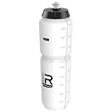 Polisport 8649100008 - R Collection Fahrradflasche Modell R1000 mit einem Fassungsvermögen von 1000 ml. BPA-freie Trinkflasche für Radfahrer in weiß