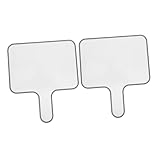 GARIOUANS 2 Stück Tragbares Doppelseitiges Whiteboard Handheld Dry Erase Answer Paddle für Interaktive Klassenzimmer Spiele und Abstimmungen für Lehrer und Schüler