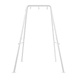 KAPIPALA Hängestuhlgestell Eisenrohr Hängesessel Gestell mit 3 Aufhängeringen, Schaukelgerüst aus Metall Robustes Hängematte Gestell für Indoor/Outdoor 134x118x178cm