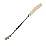 Rekord Spargelstecher (Stahl) mit Holzgriff - Gesamtlänge: 45 cm - Breite: 2,5 cm | Unkrautstecher, Wurzelstecher, Unkrautjäter