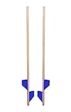 AZZAP Holzstelzen 140cm BLAU Holz Stelzen Kinderstelzen Ballance