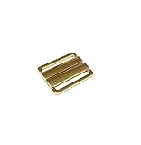 Bikiniverschluss Metall gold 30 mm Stegbreite nickelfrei