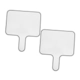 VALICLUD 2 Stück Handheld Whiteboard Trockene Abwischbare Antworttafel Doppelseitige Paddel für Spiele und Sportveranstaltungen