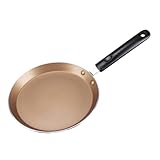 SHOWERORO 1 Stück 8 Induktionskochfeld Eierpfanne Antihaftbeschichtete Bratpfanne non stick pan antihaft pfanne griddle Omelettpfanne für die Küche Kochgeschirr Antihaftpfanne Bakelit Golden