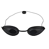 TENGEE Solarium Brille,UV Schutzbrille,Solarium Brille Schutz,Schutzbrille Rotlichtlampe,Infrarot Schutzbrille,für Schönheitsklinik,Schönheitsinstrument, Augenklappe für UV-Infrarot-LED-Lichttherapie