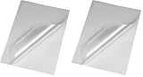 Hama Laminierfolien DIN A4, 125 mic, 25 Stück (Heißlaminierfolie, für Heiß-Laminiergeräte, heiß laminieren, beschreibbar, abwischbar, Laminierfolie 125 Micron), transparent (Packung mit 2)