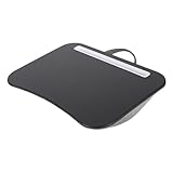 LeeQinersw Laptop-Schreibtisch, Computer-Laptop-Ständer, praktischer Betttisch, rutschfest, vielseitig, tragbar, Telefon-Aufbewahrungsschlitz für Bücher, Grau