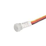 Infrarot-PIR-Bewegungssensor-Modul mit automatischem Lichtschalter, 120 Grad menschlicher Präsenzmelder für LED-Streifen, DC 3 V-24 V breiter Spannungsbereich (Sonde vertikal)