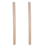 HOLIDYOYO 2 Französische Nudelhölzer: Teigroller aus Holz, 50 X 3 Cm, Ideal für Gebäck, Brot, Fondant, Kuchenböden, Kekse, Gebäck Und Teig.