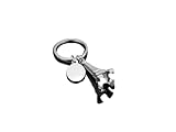 Weiqiao® Schlüsselanhänger aus Legierung, Pailletten, Eiffelturm-Form, Aufbewahrung, Dekoration, Tasche für Kinder, Mädchen, Geschenk, silber, one size, Niedlich