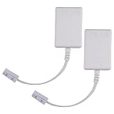 Bosiyrggrl BT-Stecker auf ADSL RJ11, Internet-Mikrofilter, High-Speed, 2 Stück, BT-Stecker auf BT und RJ11 für Festnetzmodem