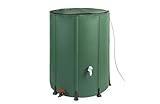 P. Lindberg Regenwassertank 750L | Faltbar mit Hahn | Regentonne Wassertank Regenwasserfass aus PVC | Regenspeicher Regentank Regenfass Zisterne