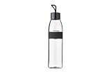 Mepal - Wasserflasche Ellipse - Wiederverwendbare Trinkflasche - Auslaufsichere - Geeignet für kohlensäurehaltige Getränke - BPA-frei - 700 ml - Nordic black