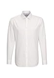 Seidensticker Herren Business Hemd Slim Fit Bügelfrei Kent Langarm Shirt, Weiß, 40 EU