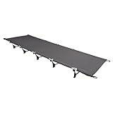 Ecoggeder Feldbett Campingbett Schlafbett Gästebett Camping Bett 190 x 65 x 17cm Tragbares Schlafbett Faltbares Camping-Reisebett Campingliege 150KG mit Tragetasche für Camping Garten Büro (Grau)