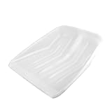EPIGEIST Schneeschaufel aus Langlebigem Weißem Kunststoff Ergonomisches Design Praktisches Schneeräumwerkzeug für Outdoor Einsatz Tragbar und Einfach zu Handhaben zum Schnellen