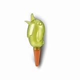 Scheurich Bördy XL, Waterreserve Wasserspender aus Kunststoff und Tonkegel, Green Pearl, 29 cm hoch, 0,6 l Vol.