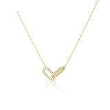 LOLIAS Gold Schleife Halskette Für Damen Mädchen Schleife Anhänger Choker Kette 14 Karat Vergoldete Kette Halsketten Für Damen Mode Schmuck Geschenke