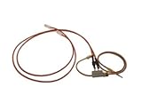 Thermoelement mit Unterbrecher M9x1 600 mm Kabel 650mm für Brenner - Ersatzteil für Gasherd Kochkessel gas Nudelkocher Heißluftofen Bain-Marie-Gas Angelo Po MBM Zanussi