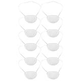 PACKOVE 10 Stück Augenklappen für Erwachsene Elastisch Atmungsaktiv Wiederverwendbare Einaugenabdeckung zur Behandlung von Amblyopie und Schielen Medizinische Augenklappen für