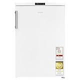 Exquisit Gefrierschrank, 4-Sterne-Gefrieren, 85 Liter, Gefrierschrank klein, LED-Display, Tiefkühlschrank, GS581-HE-010D weiss