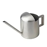 Edelstahl-Gießkanne, 10, 5 Unzen Langer Auslauf, Metall-Gießkanne, rostfrei, halbgeschlossenes Design für Zimmerpflanzen, Bonsai, Hausgarten, Verwendung