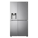 LG Electronics GSLV90PZAD Side-by-Side Kühlschrank | Eis-, Crushed Ice- und Wasserspender | 635 Liter Kapazität | Platinum SIlver, Silber