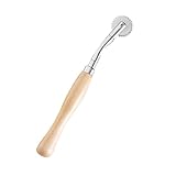 HOMSFOU Holzgriff Nadelrad Kopierrädchen für Nähen Toothed Stoffrädchen Rundes Schnittmusterrad Markierwerkzeug für Präzise Nahtführung und DIY Stoffbearbeitung