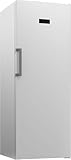 Beko RFNE448E45W Gefrierschrank, 404 l Nettovolumen, No Frost, Schnellgefrierfunktion, Multifunktionsdisplay, 6 Gefrierschubladen + 2 Fächer, 38 dB (A), in unbeheizten Räumen nutzbar, Weiß