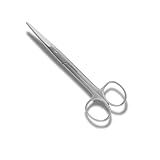 Professionelle Erste-Hilfe-Schere aus Edelstahl, Allzweck-Verbandschere, gebogen, 15 cm Länge, Silber gebogen