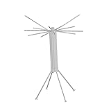 Generisch Wäscheständer, Faltbarer Wäscheständer, for Den Innenbereich Mit Drehbaren Armen, 16 Trockenplätze Pro Ebene, 4 Beine, Mit Rollen