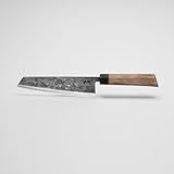 Black Chili - Chefkochmesser mit Echtholzgriff für Fleisch, Gemüse, Brot und Fisch - Handgeschmiedet aus Carbonstahl | Extrem Hart und langlebig | Recycelt | BLACK-PEARL-19 | Griff: Esche (gebeizt)