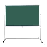 Mobile Tafel Kreidetafelfahrbar Drehtafel 1 Seite Kreidetafel 1 Seite Whiteboardtafel 180cm x 100cm