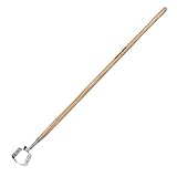 Berry&Bird Hula Hoe, 160 cm Edelstahl-Bügelhacke, Aktionshacke zum Unkrautjäten, Scuffle Hoe mit Holz-Langstiel zum Jäten im Stehen auf dem Blumenbeet und zwischen den Pflanzen