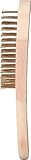 BRILLIANT TOOLS BT706009 Messing-Handdrahtbürste, 4-reihig,...